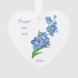 Forget Me Not Christmas Ornaments Zazzle