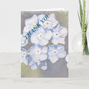 FORGET ME NOT FLOWERS THANK YOU CARD