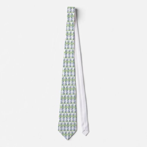 Forget Me Not Flowers Tie