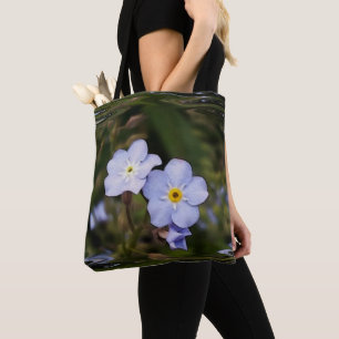 Forget me not flowers tote bag