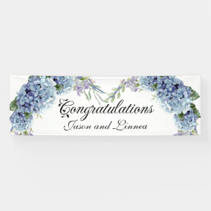 Forget-Me-Not Flowers Watercolor Elegant Banner