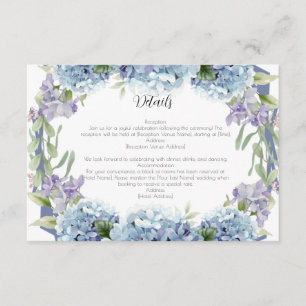 Forget-Me-Not Flowers Watercolor Elegant  Enclosure Card