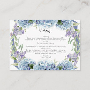 Forget-Me-Not Flowers Watercolor Elegant  Enclosure Card
