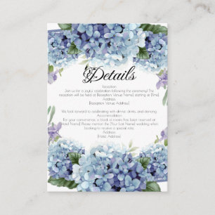 Forget-Me-Not Flowers Watercolor Elegant Enclosure Card