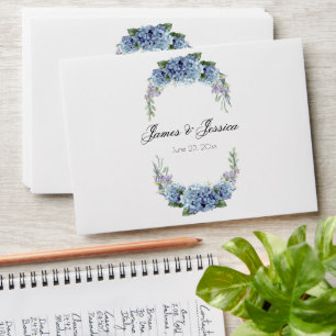 Forget-Me-Not Flowers Watercolor Elegant Envelope