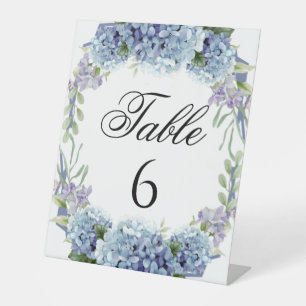 Forget-Me-Not Flowers Watercolor Elegant Pedestal Sign