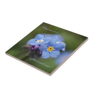 Forget-me-not forever and ever! ceramic tile