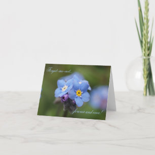"Forget-me-not...forever and ever"  Note Card