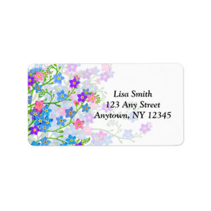 Forget Me Not Garden Floral Labels