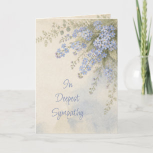 Forget-Me-Not Garden Flower Sympathy Card