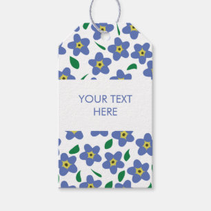 Forget Me Not Gift Tags, Any Occasion Flower Tags