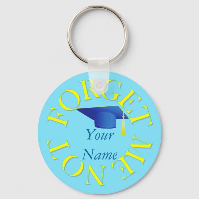 FORGET ME NOT - GRADUATION KEYCHAIN (Front)