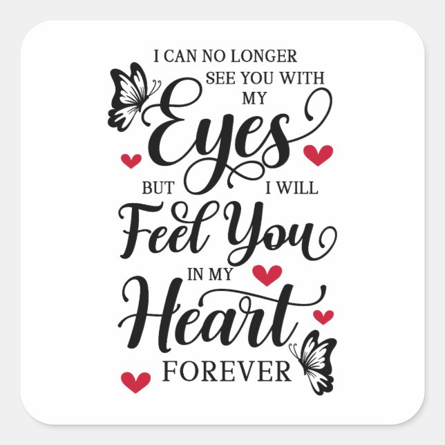 Forget Me Not - Grievance Memorial Square Sticker (Front)