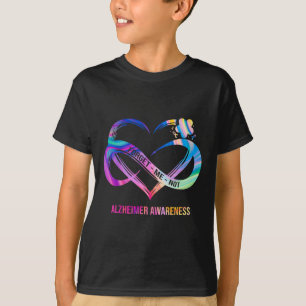 Forget Me Not Heimerheimer Awareness Heart Flower T-Shirt
