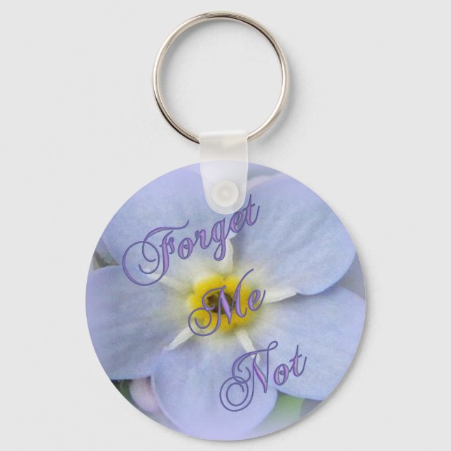 Forget Me Not Keychain (Front)