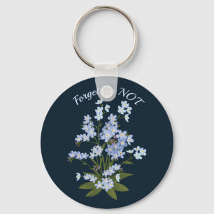 Forget me not keychain