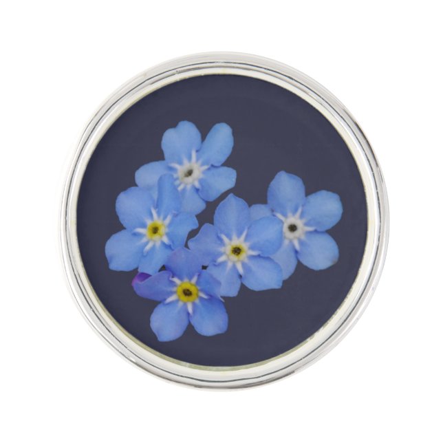 Forget-me-not Lapel Pin (Front)