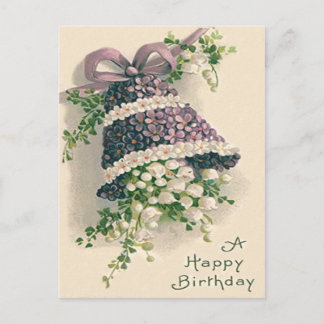 Forget-Me-Not Lily of The Valley Bell Postcard