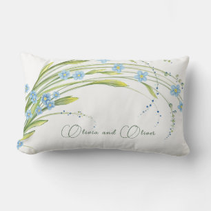 Forget-Me-Not  Lumbar Pillow