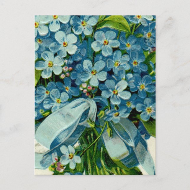 Forget-Me-Not Masonic Postcard (Front)