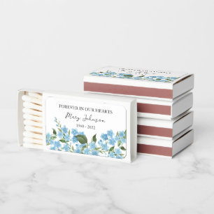 Forget me not Memorial Funeral  Matchboxes