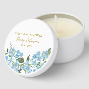 Forget me not Memorial Funeral Mini Candle Favors