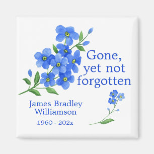 Forget Me Not Memorial Keepsake Magnet