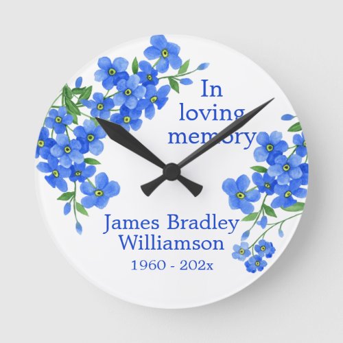 Forget Me Not Memorial Keepsake