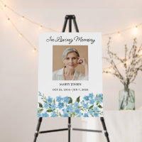 Forget me not Memorial Photo Funeral