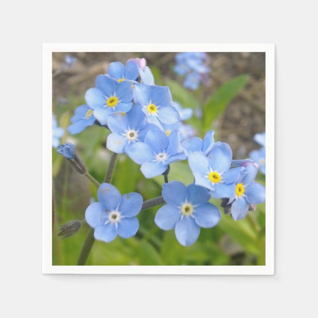 Forget Me Not Napkin (Front)