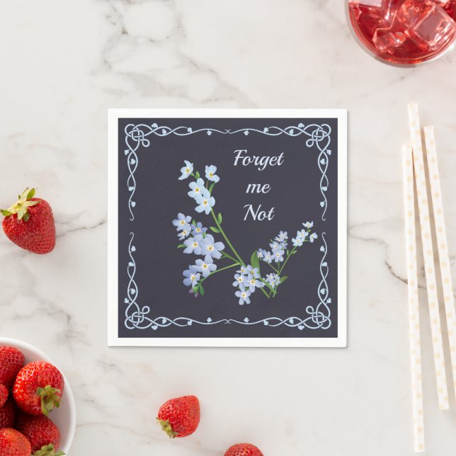 Forget me not  napkins (Insitu)