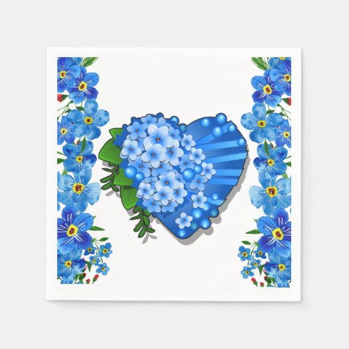 Forget Me Not  Napkins