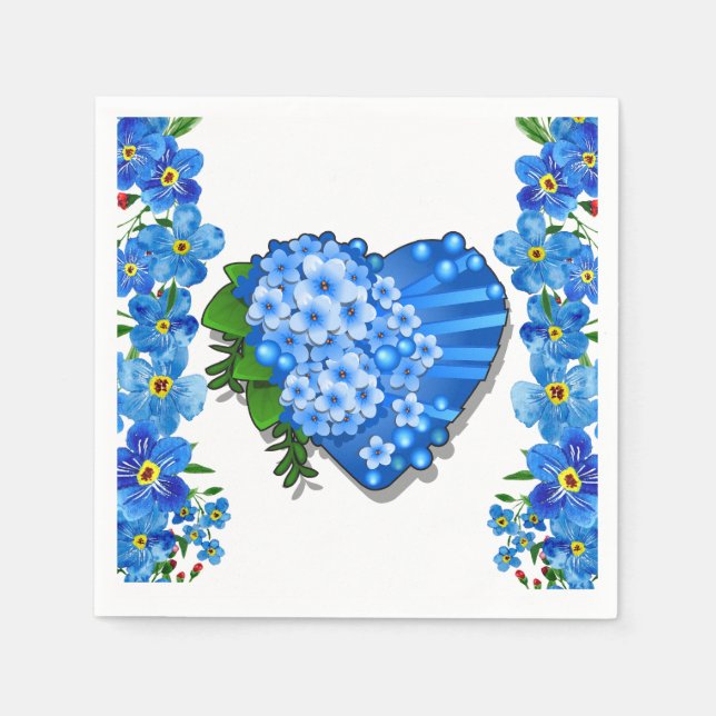Forget Me Not  Napkins (Front)