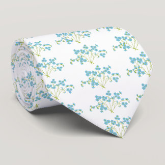 Forget Me Not  Neck Tie