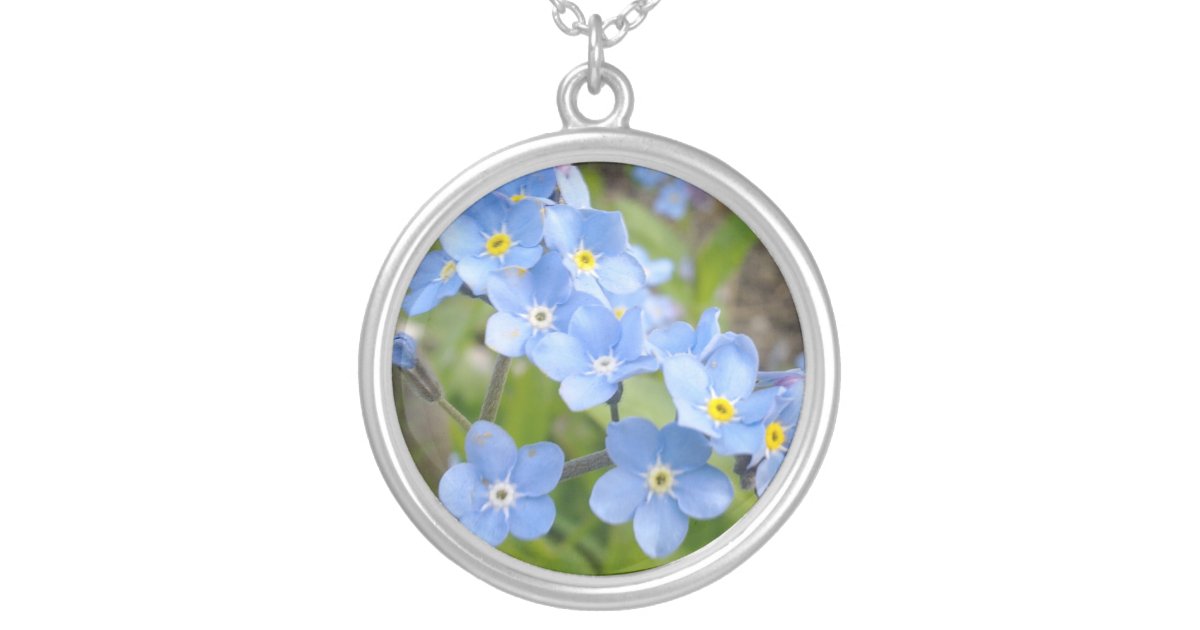 Forget Me Not Necklace | Zazzle