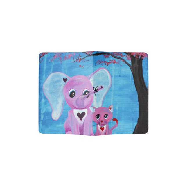 Forget Me Not, Original Art Passport Holder (Opened)