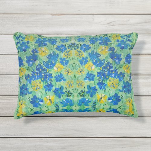 Forget_Me_Not Outdoor Accent Pillow 12x16