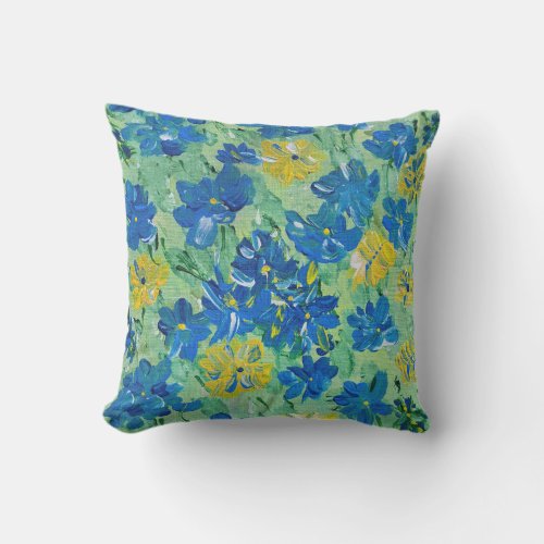 Forget_Me_Not Outdoor Accent Pillow 16x16