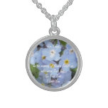 Forget Me Not. Personalized, I Love You Pendant . at Zazzle