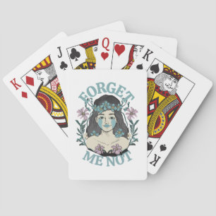 Forget Me Not Poker Cards