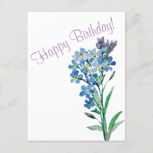 Forget me not postcard