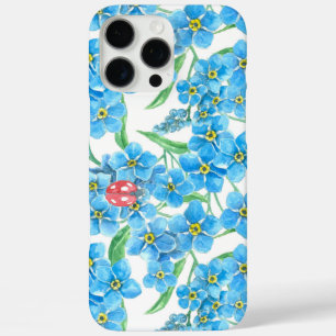 Forget me not seamless floral pattern iPhone 16 pro max case