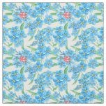 Forget me not seamless floral pattern fabric