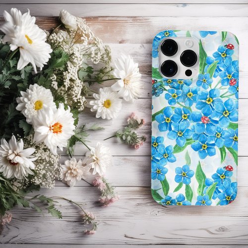 Forget me not seamless pattern Case_Mate iPhone 14 pro max case