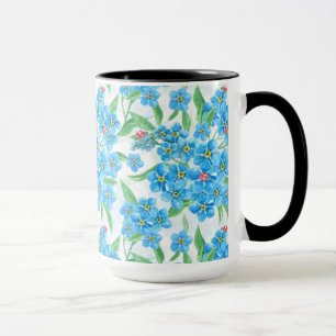 Forget me not seamless pattern mug