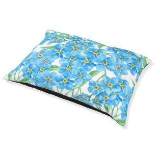 Forget me not seamless pattern pet bed