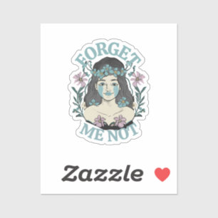 Forget Me Not Sticker
