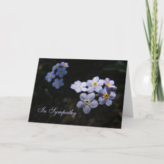 Forget Me Not ~ Sympathy Card