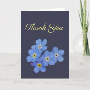 Forget Me Not Thank You Card