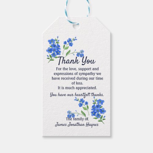 Forget Me Not Thank You Memorial